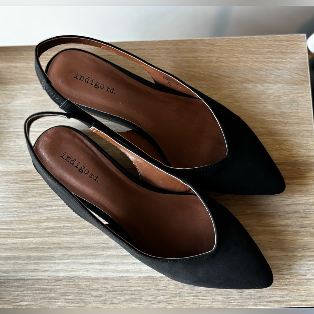 Indigo Rd Slingback Point toe flats • size 7.5